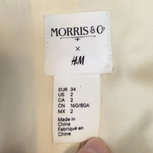 Morris & Co x H&M Sz. 2 Pimpernel Floral Art Nouveau Jacket Blazer - Picture 11 of 15